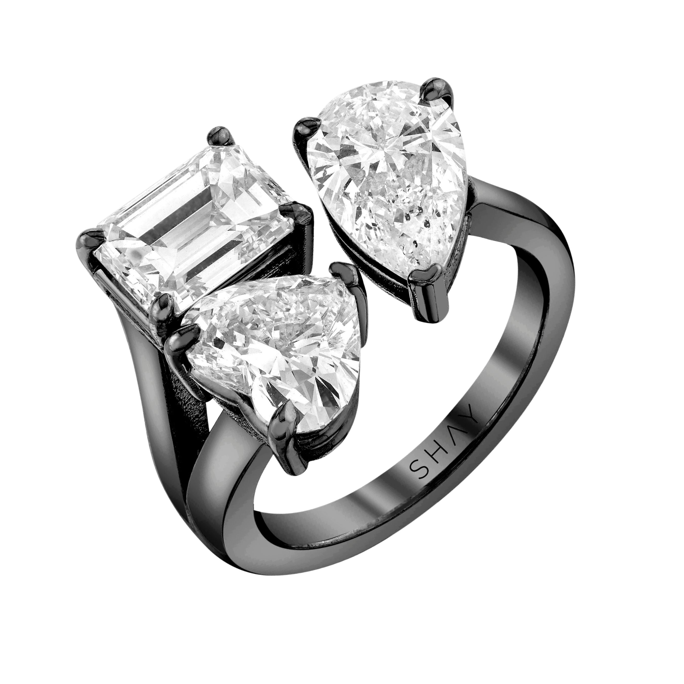 SHAY Diamond Triple Threat Ring, 1.66ct, 18k gold, additional view 2