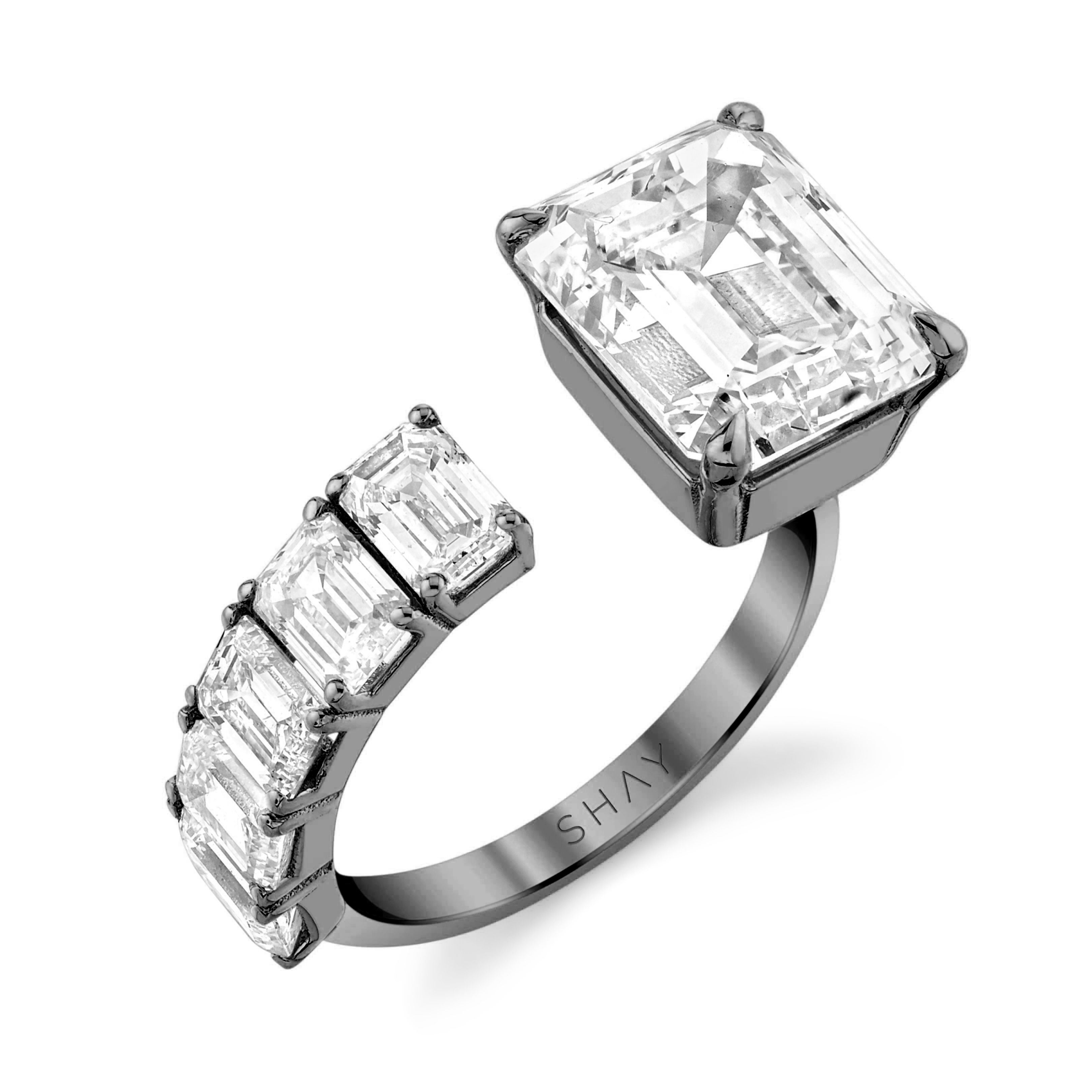SHAY Diamond Floating Ring, 8.02ct, 18k gold, additional view 2