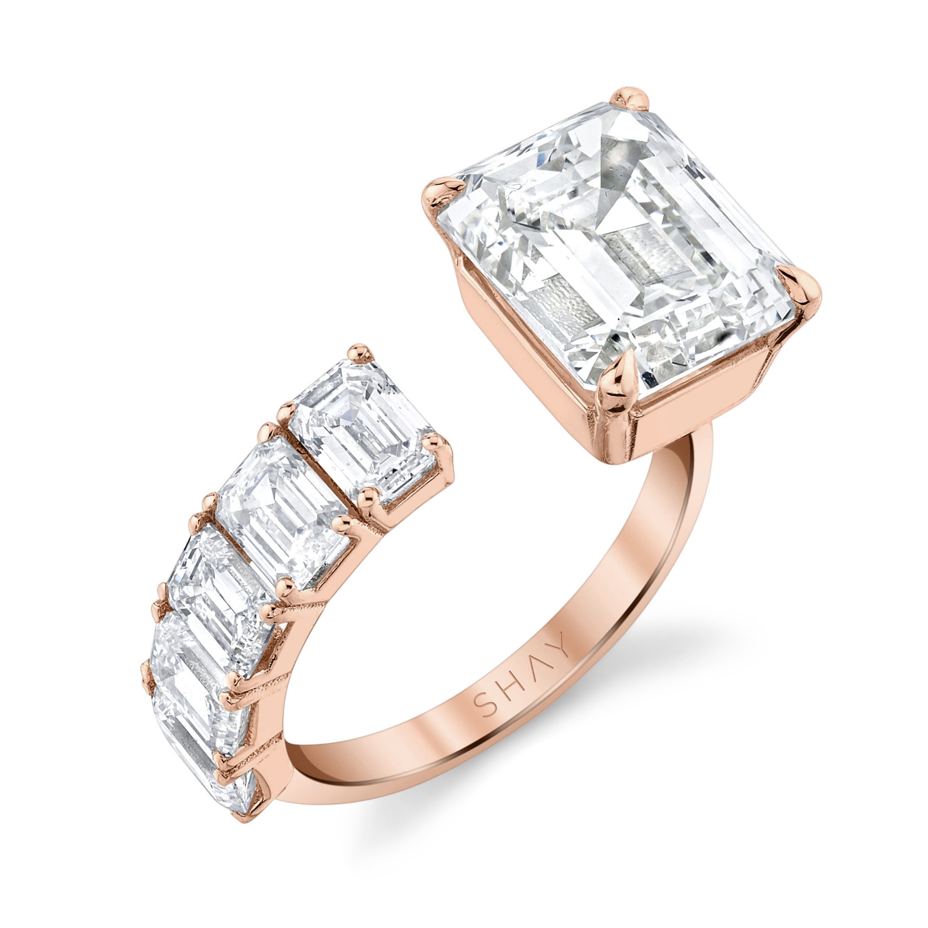 SHAY Diamond Floating Ring, 8.02ct, 18k gold, additional view