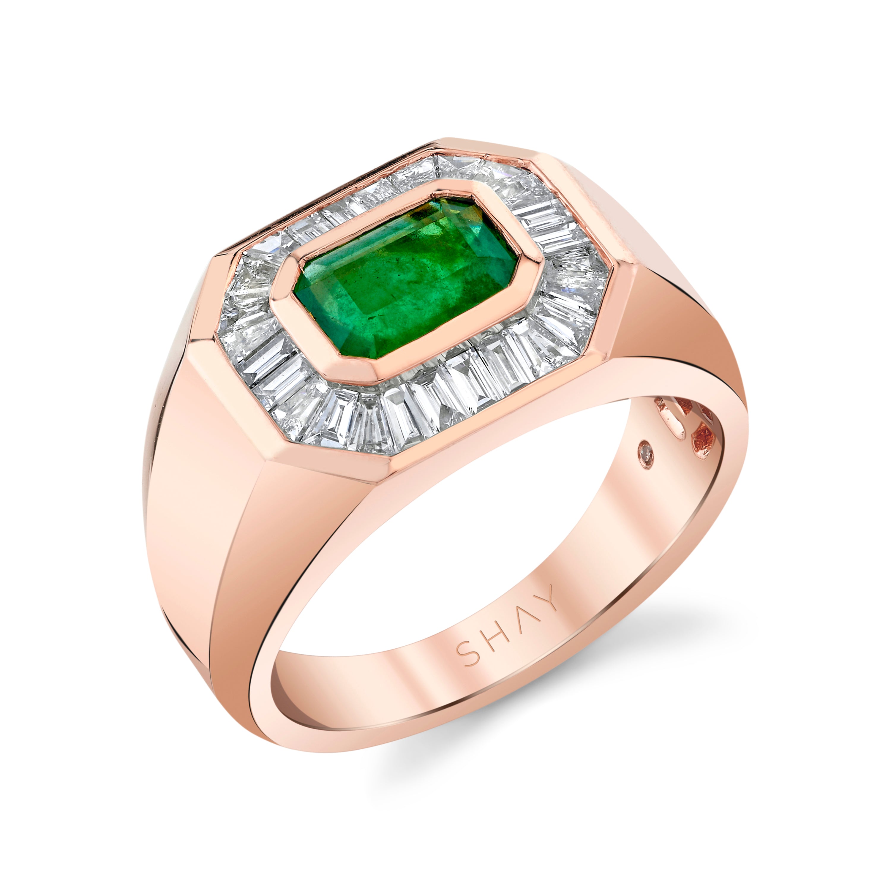 EMERALD & DIAMOND CHAMPIONSHIP RING