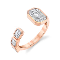 DIAMOND EAST WEST FLOATING RING