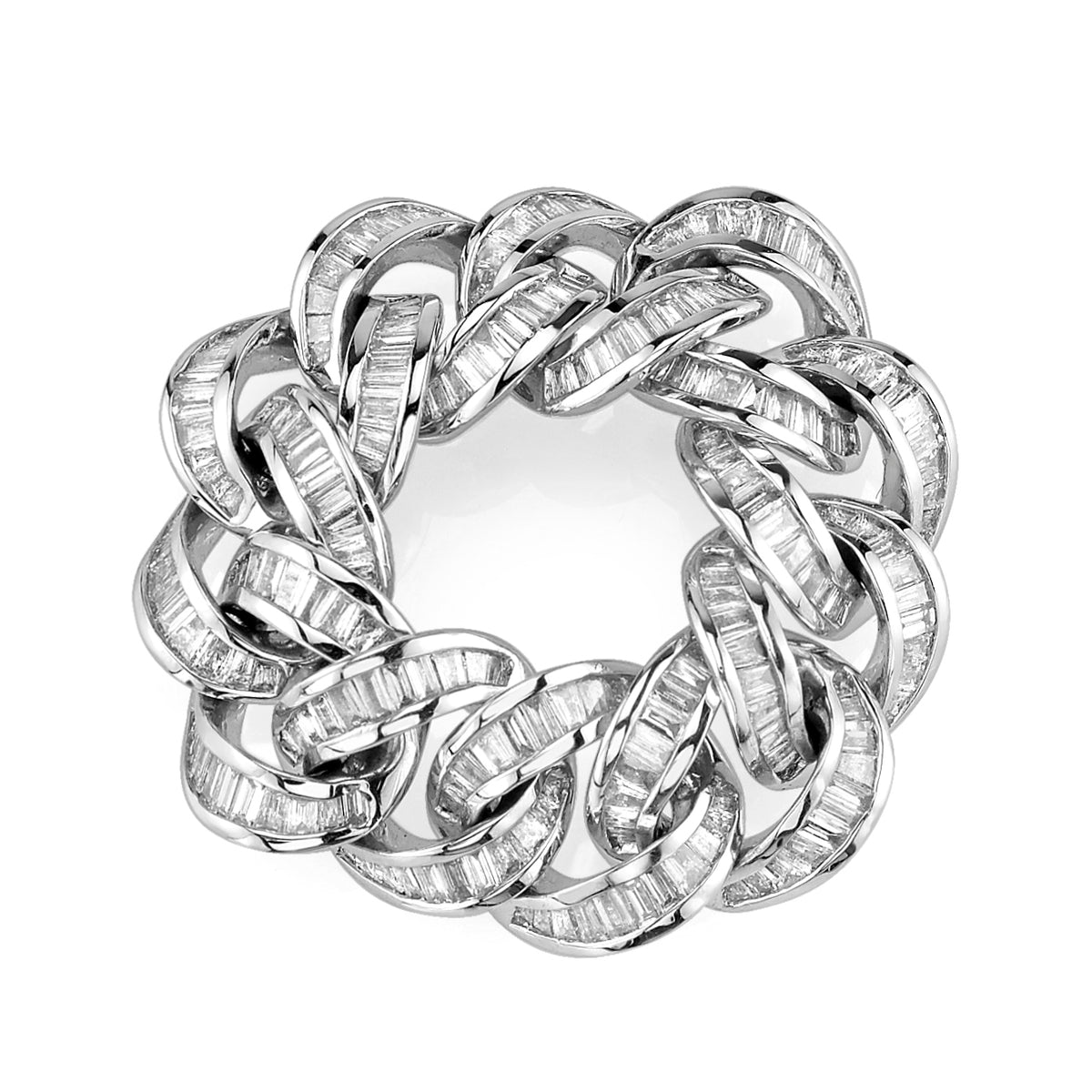 DIAMOND BAGUETTE ESSENTIAL LINK RING