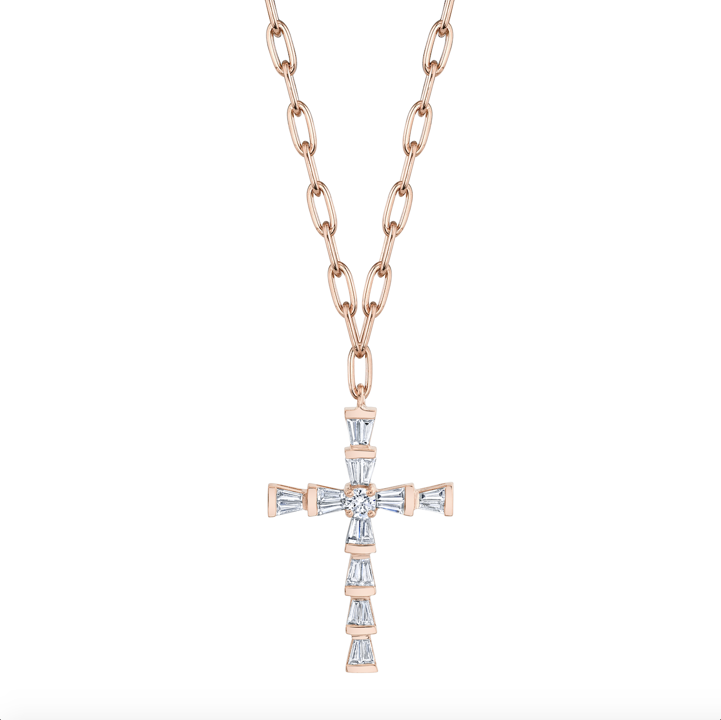DIAMOND MINI CROSS NECKLACE