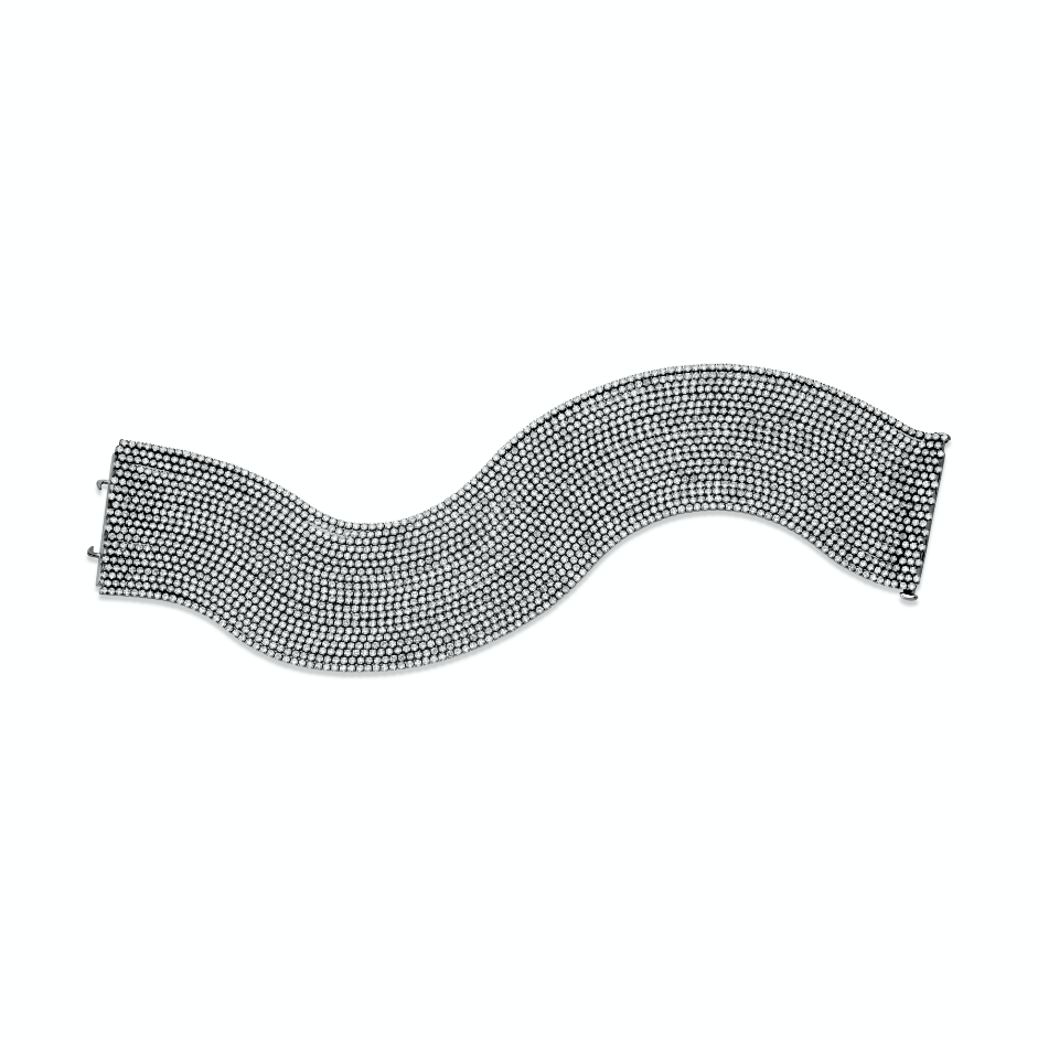 SHAY Diamond 20 Thread Stack Bracelet, 20.78ct, 18k gold, additional view 2