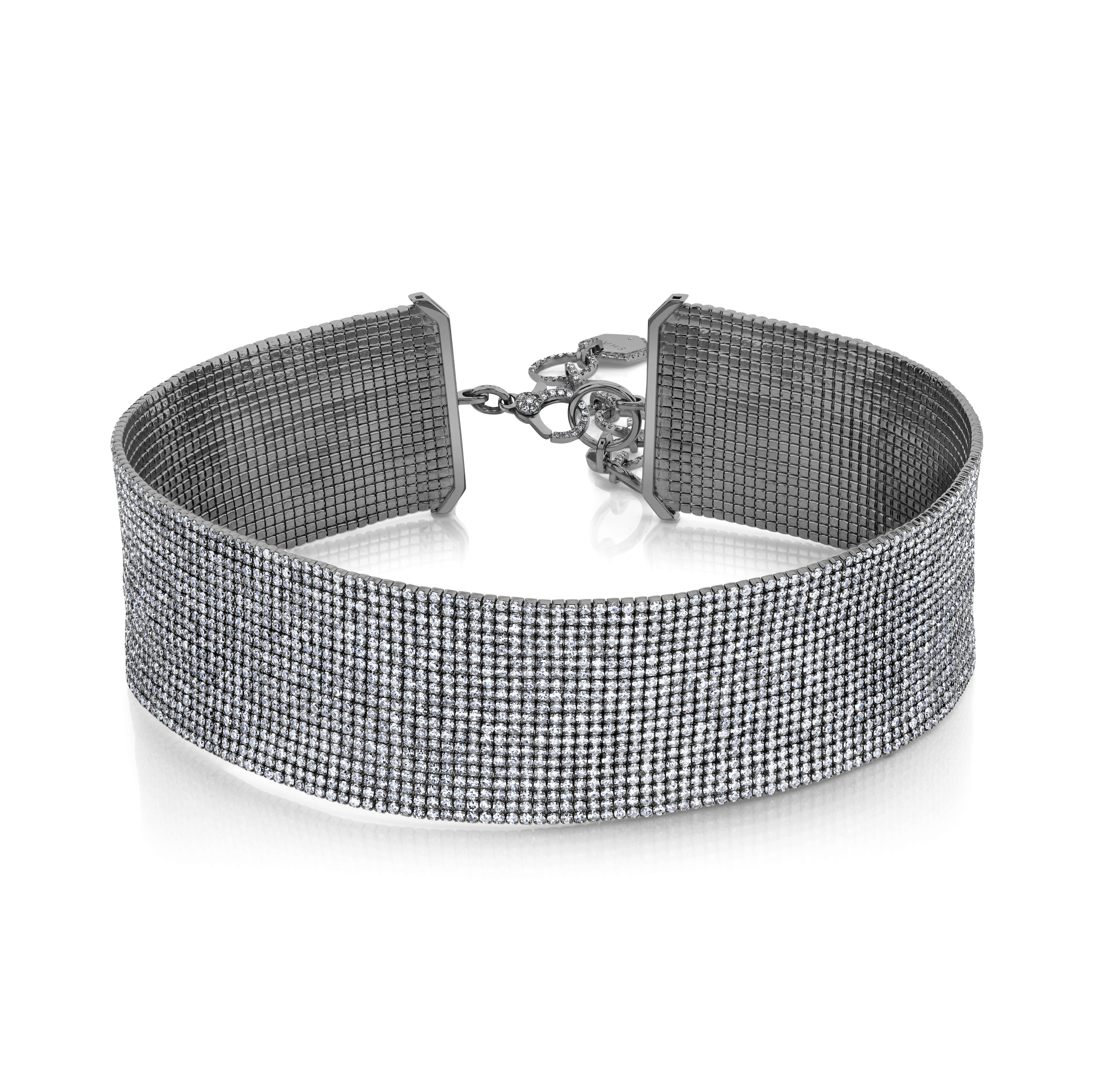 SHAY Diamond Mesh Choker, 18k gold, additional view 2