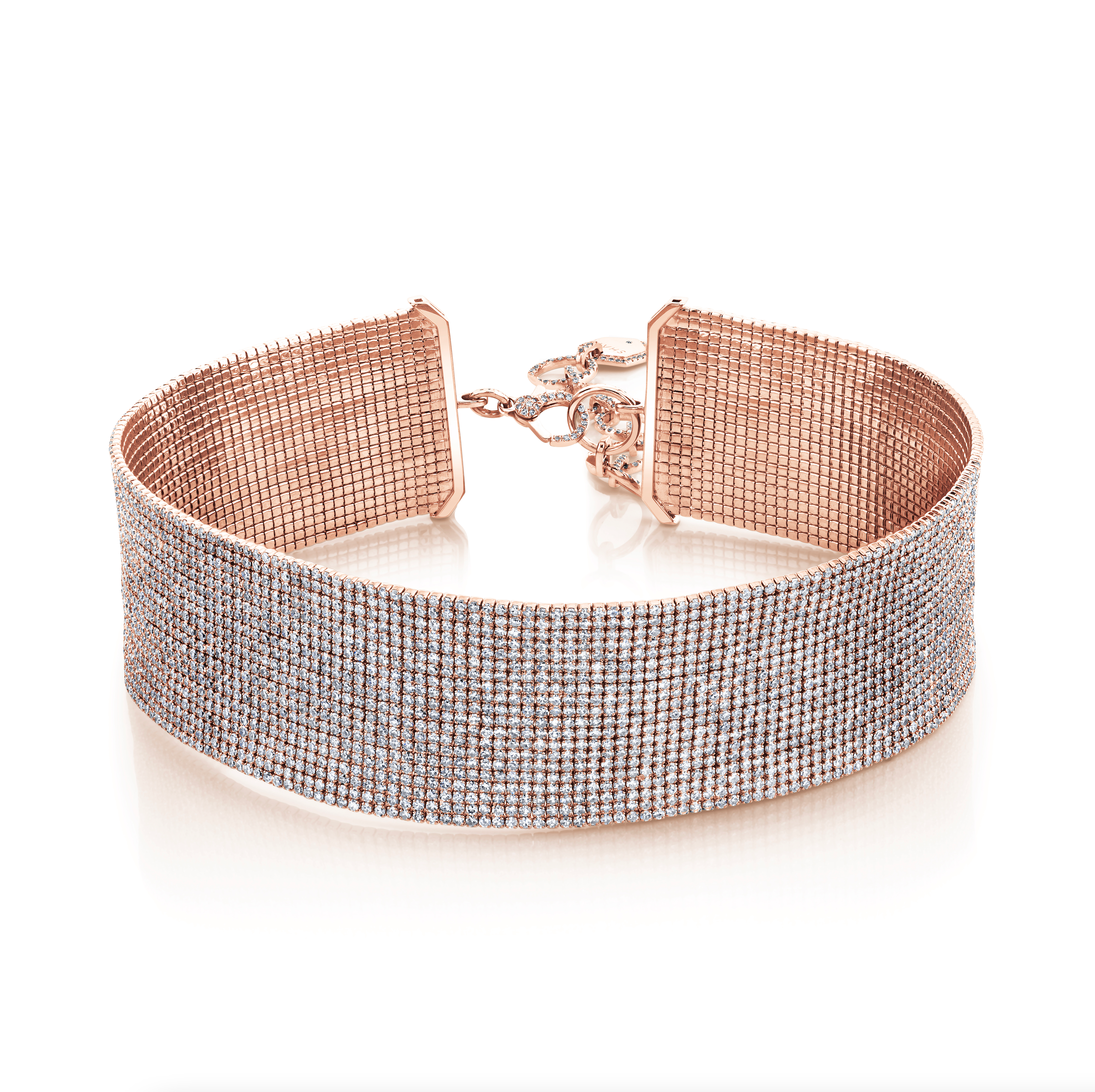 SHAY Diamond Mesh Choker, 18k gold, additional view