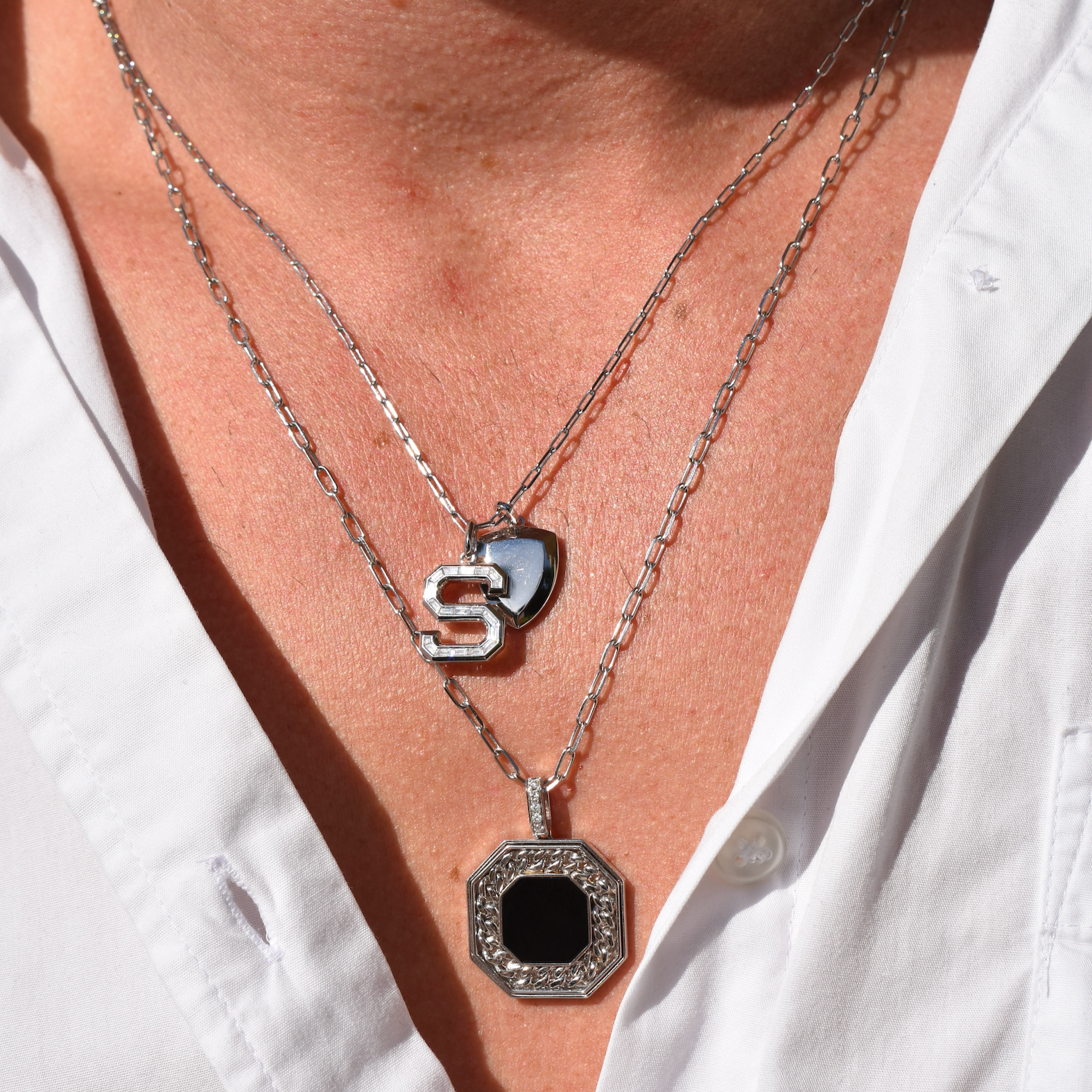 DIAMOND LETTER PENDANT