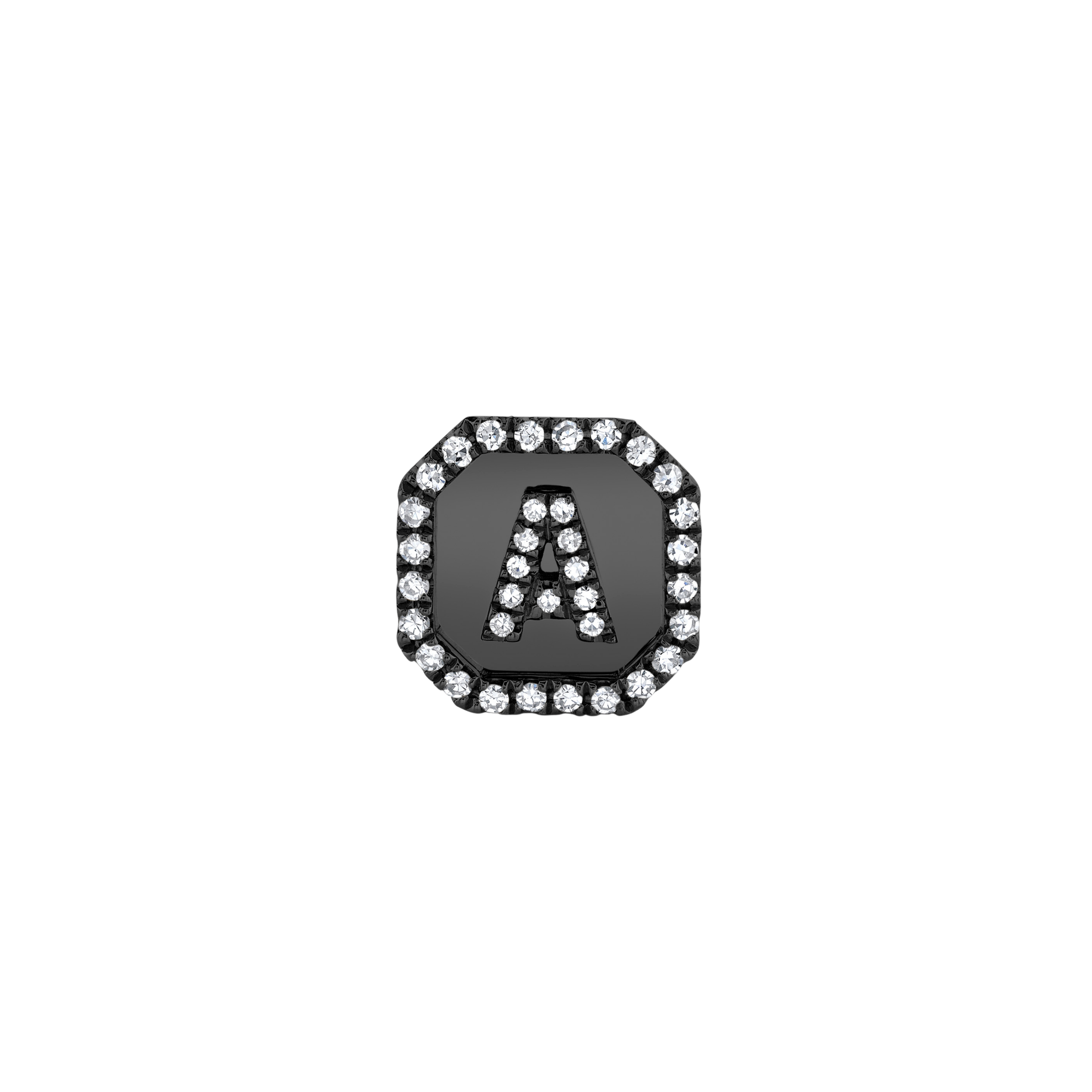MINI ME DIAMOND INITIAL NAMEPLATE STUD