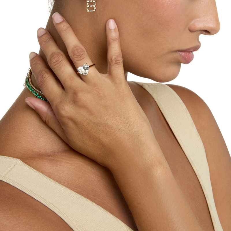 DIAMOND HEART RING