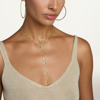 EMERALD & DIAMOND CASCADE NECKLACE