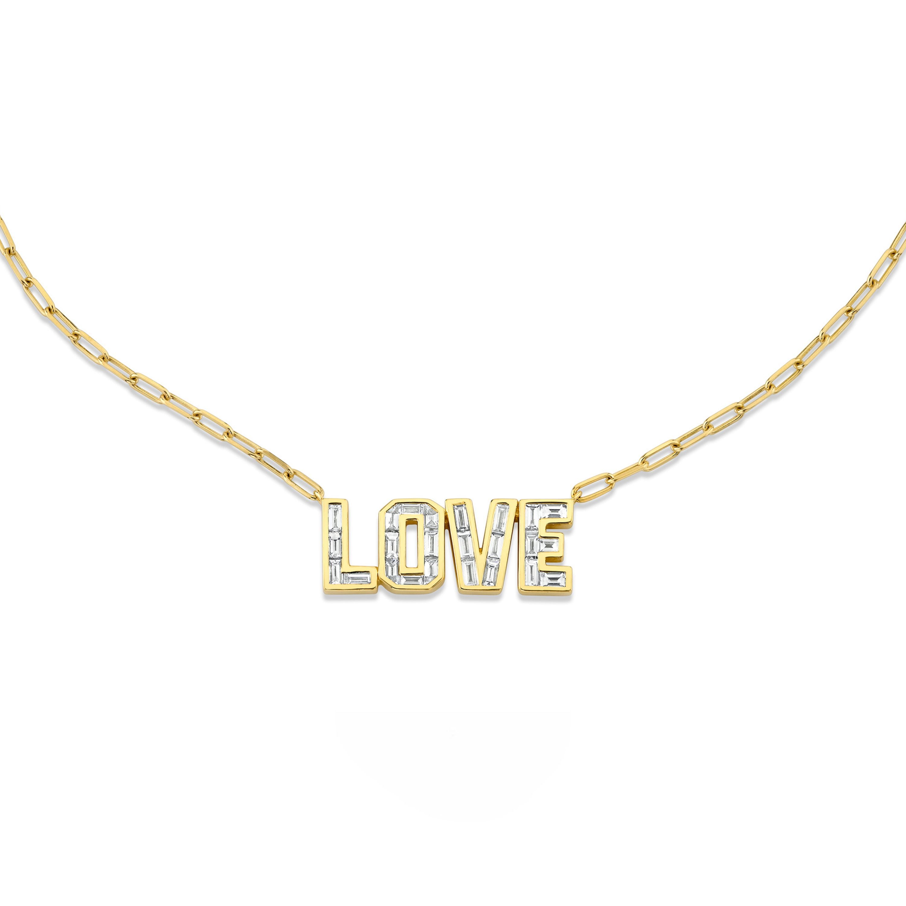 DIAMOND LOVE NECKLACE