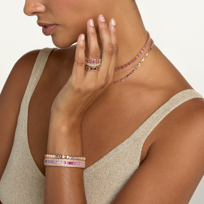 PASTEL & DIAMOND OMBRE STRETCH BRACELET