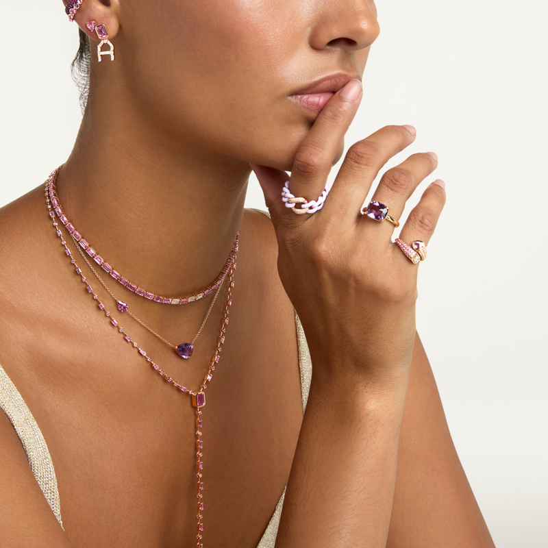 AMETHYST & DIAMOND CUSHION GEM RING