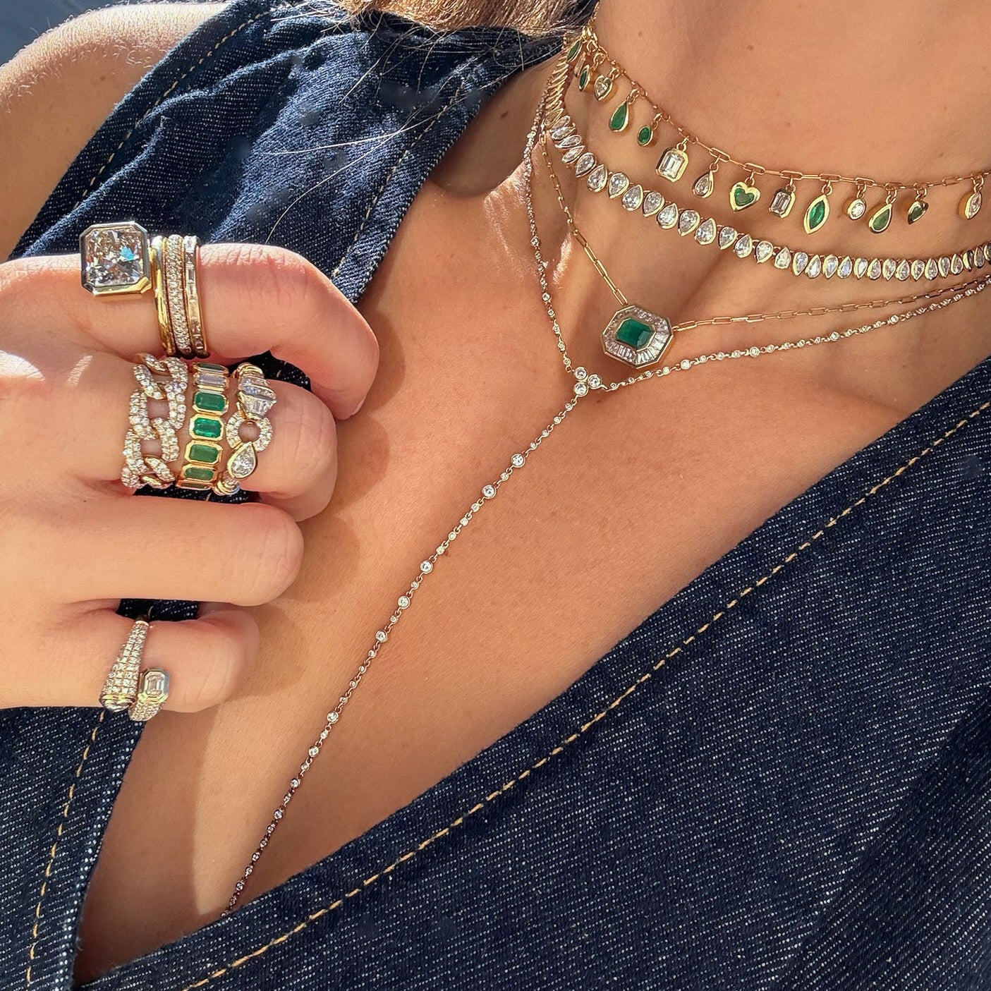 READY TO SHIP DIAMOND INFINITY Y NECKLACE