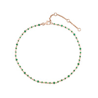 EMERALD INFINITY ANKLET