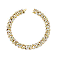 READY TO SHIP DIAMOND PAVE MEDIUM LINK BRACELET