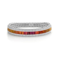 CITRINE & DIAMOND OMBRE STRETCH BRACELET