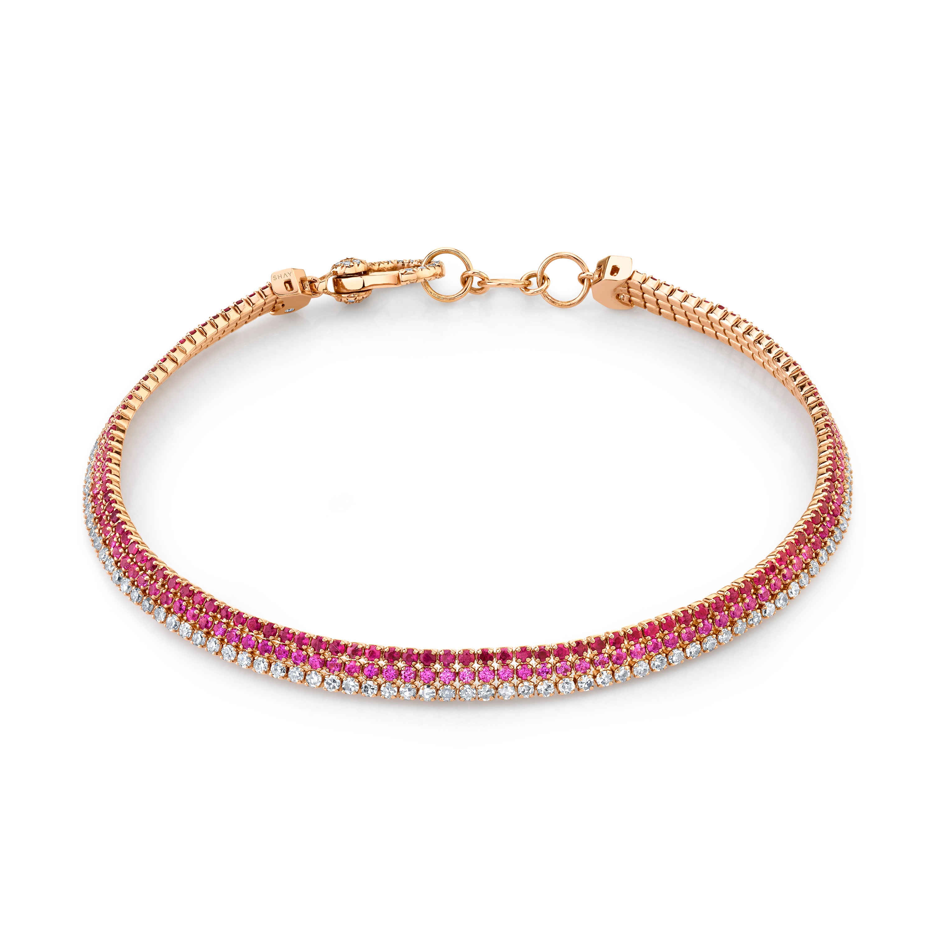 READY TO SHIP RUBY STACKED BRACELET
