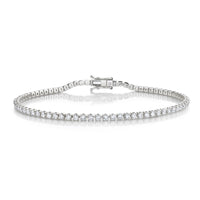 READY TO SHIP MEN'S DIAMOND SINGLE LINE THREAD BRACELET