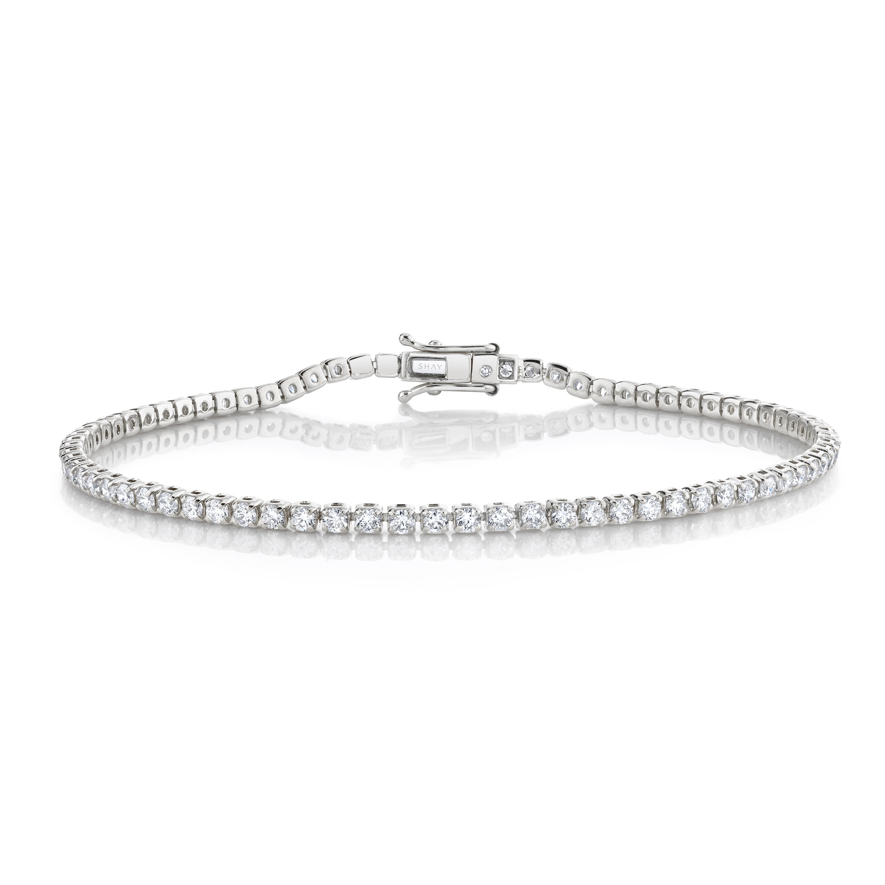 READY TO SHIP MEN'S DIAMOND SINGLE THREAD BRACELET