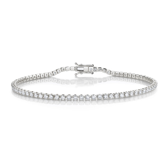 READY TO SHIP MEN'S DIAMOND SINGLE LINE THREAD BRACELET