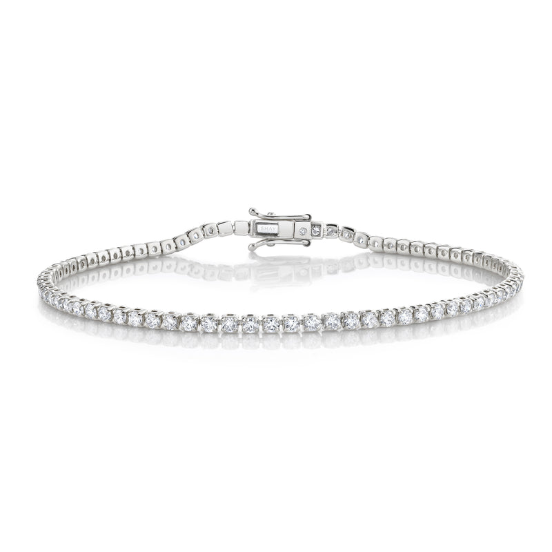 READY TO SHIP MEN'S DIAMOND SINGLE LINE THREAD BRACELET