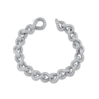 DIAMOND PAVE INFINITY LINK BRACELET