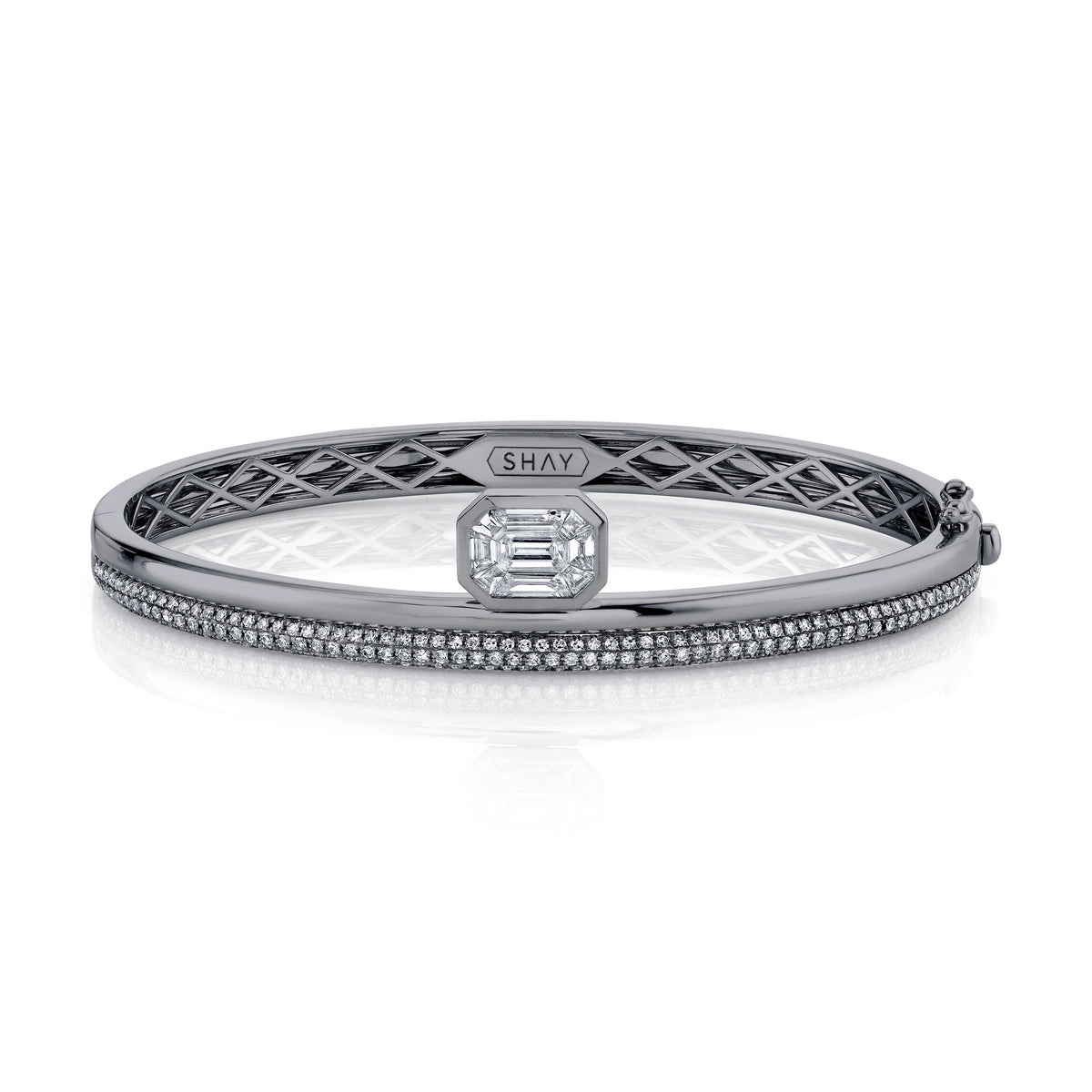 DIAMOND FLOATING BEZEL BANGLE