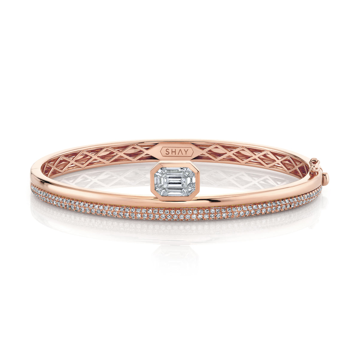 DIAMOND FLOATING BEZEL BANGLE