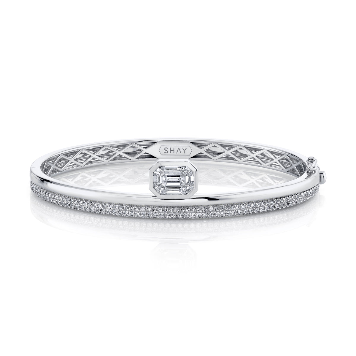 DIAMOND FLOATING BEZEL BANGLE