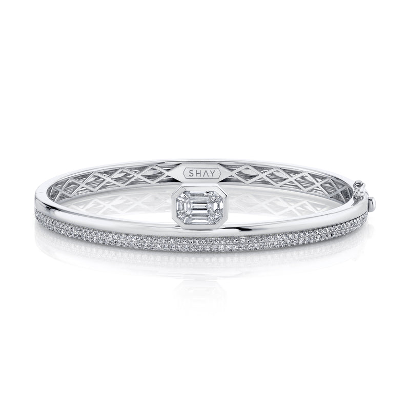 DIAMOND FLOATING BEZEL BANGLE