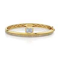 READY TO SHIP DIAMOND FLOATING BEZEL BANGLE