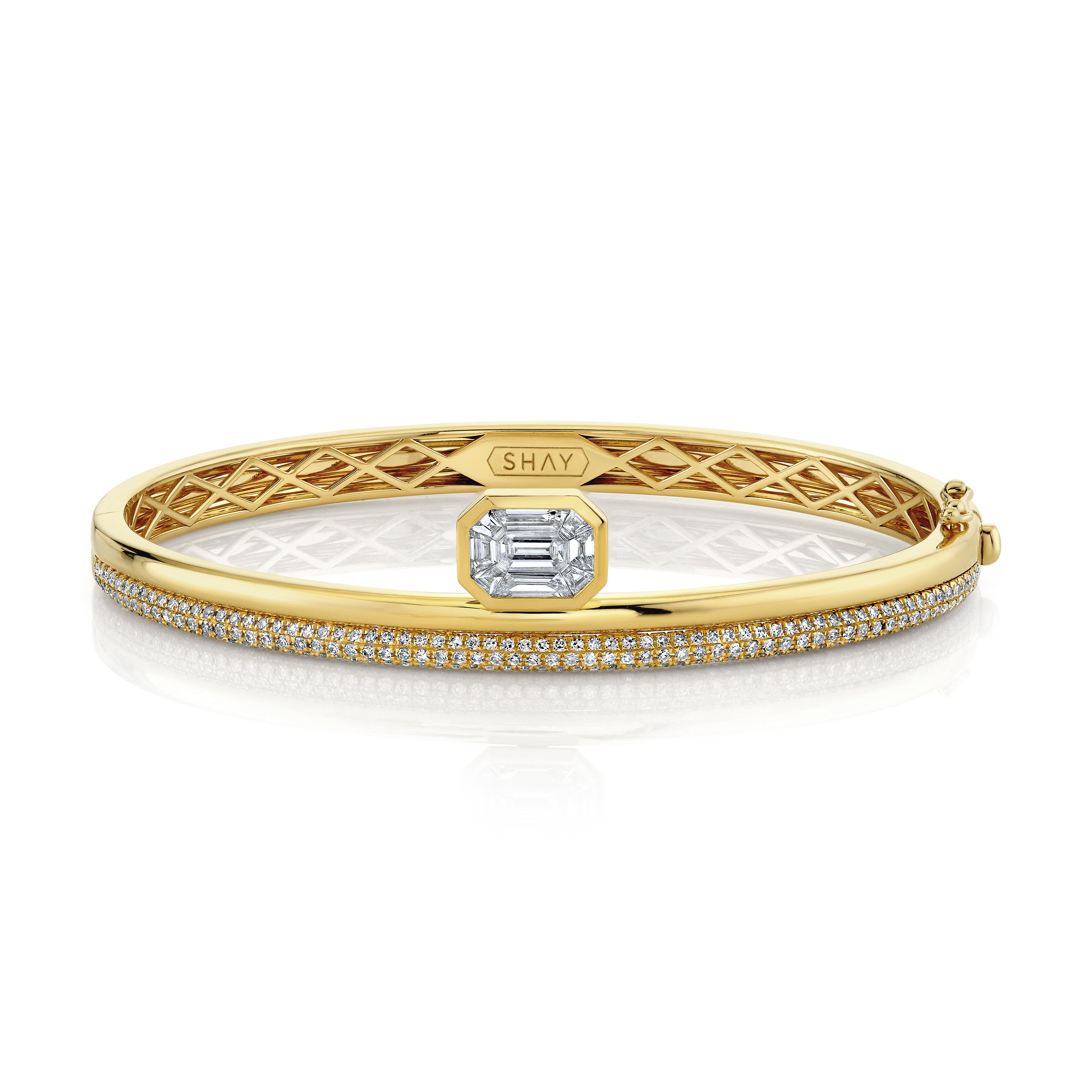 DIAMOND FLOATING BEZEL BANGLE