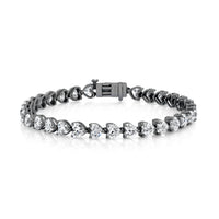 DIAMOND HEART TENNIS BRACELET