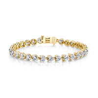 DIAMOND HEART TENNIS BRACELET