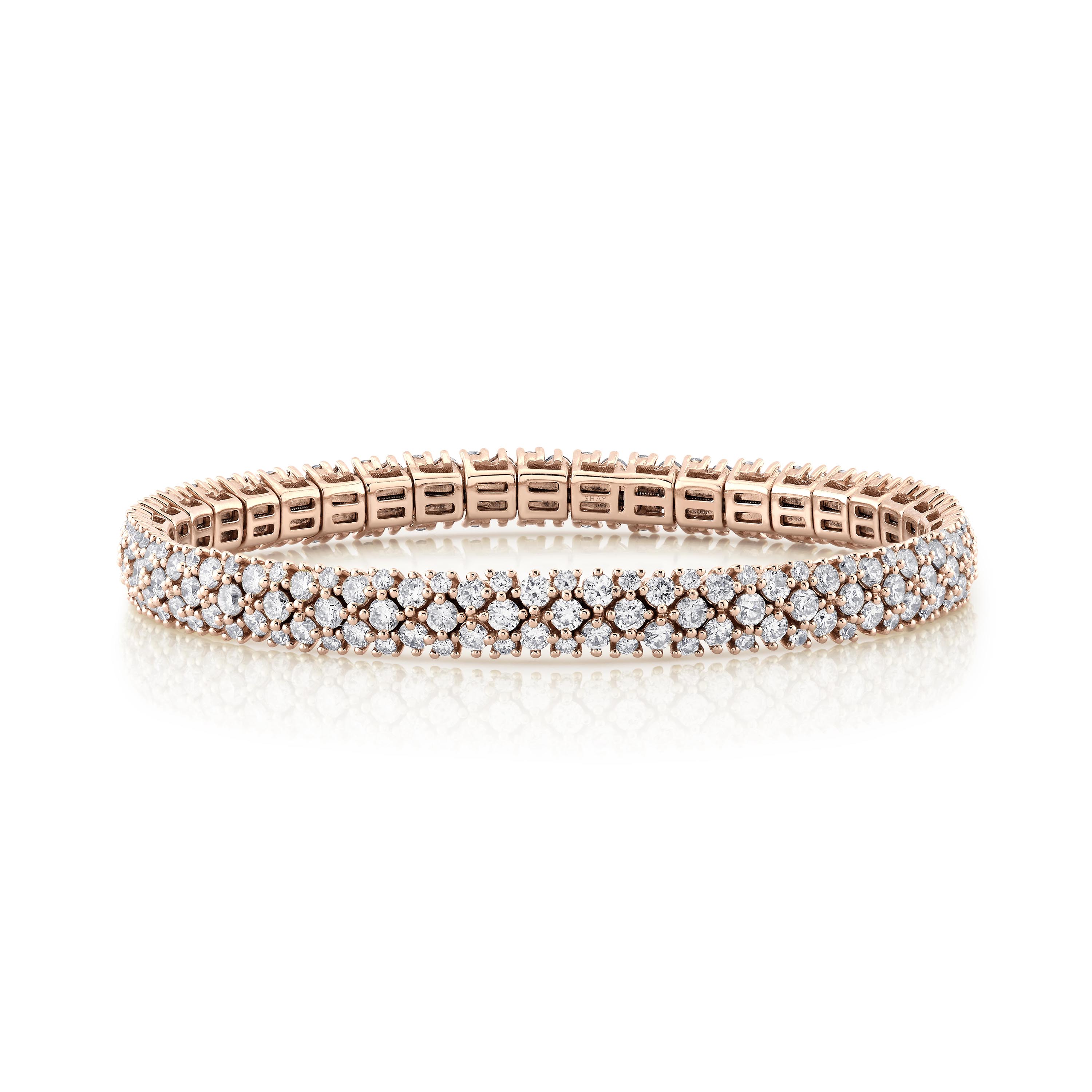 DIAMOND MESH STRETCH BRACELET, 7MM