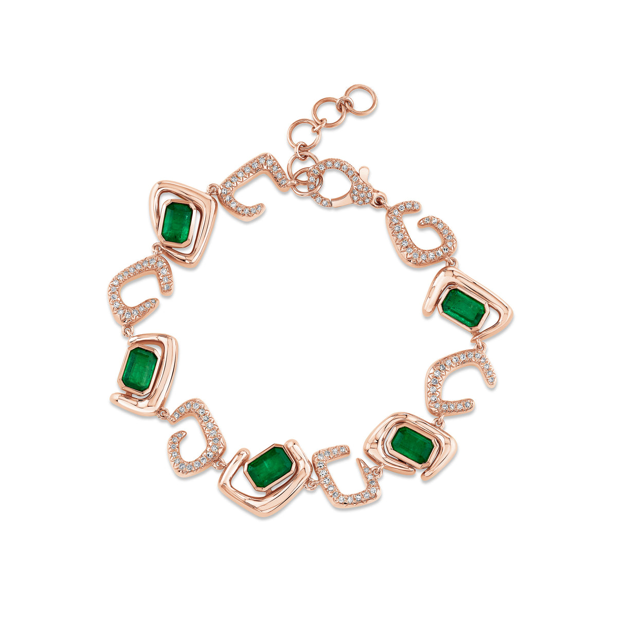 EMERALD & DIAMOND ZAR BRACELET