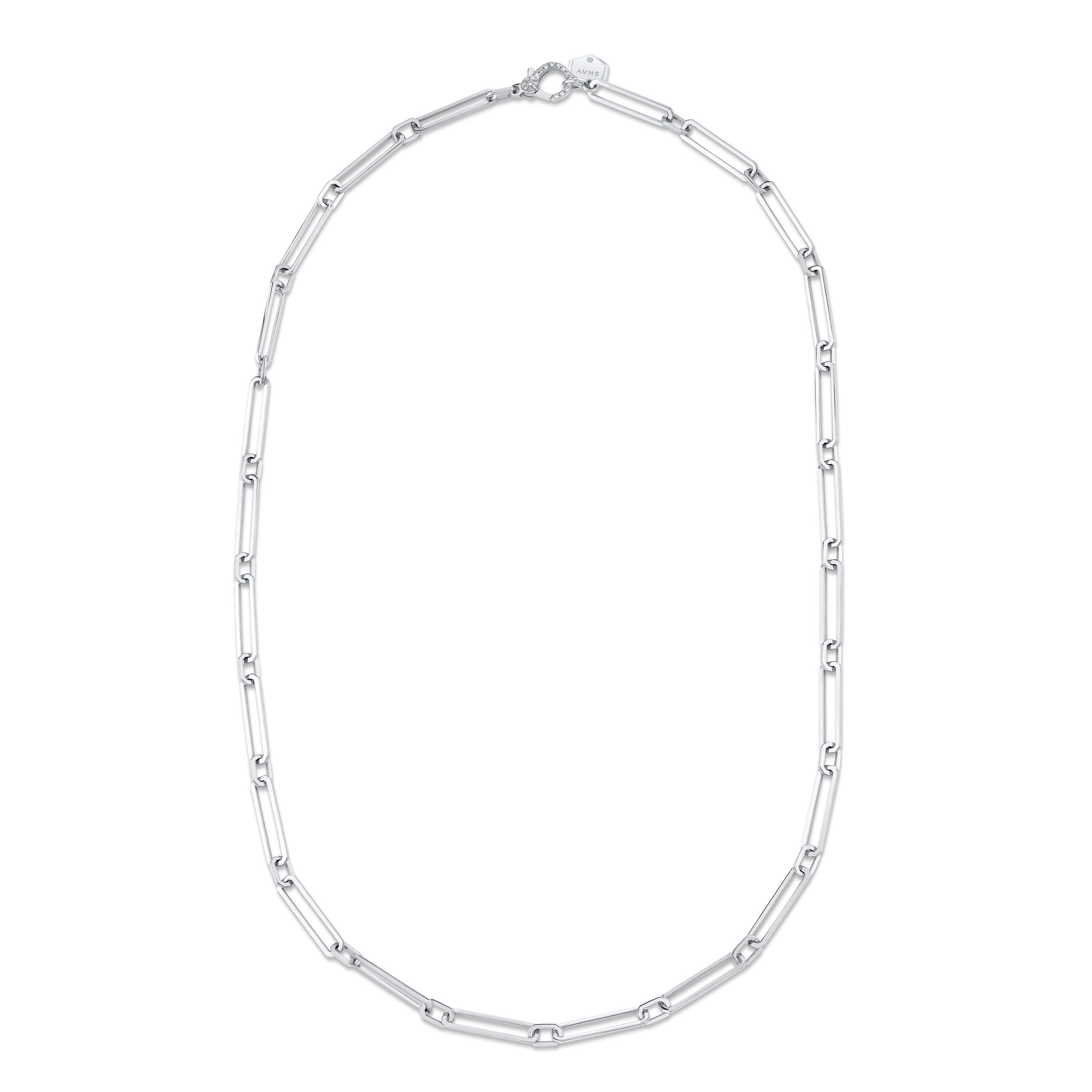 SOLID GOLD PAPER CLIP CHAIN