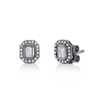 DIAMOND 2 IN 1 STICK BEZEL EAR JACKET & STUDS