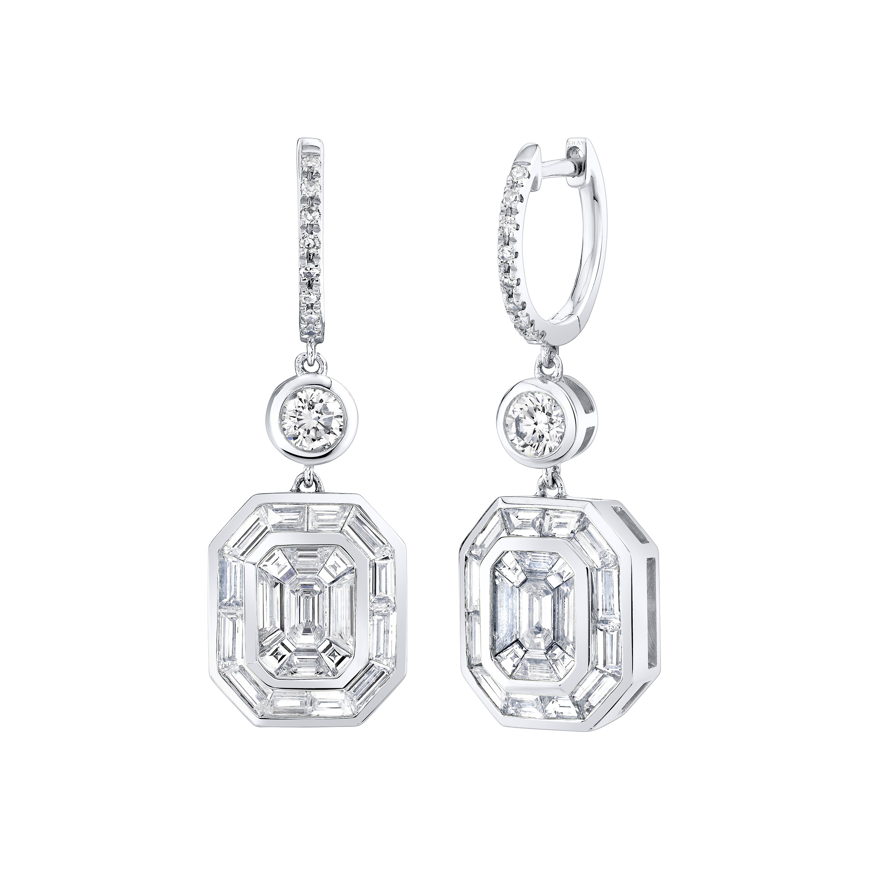 DIAMOND ILLUSION DROP EARRINGS