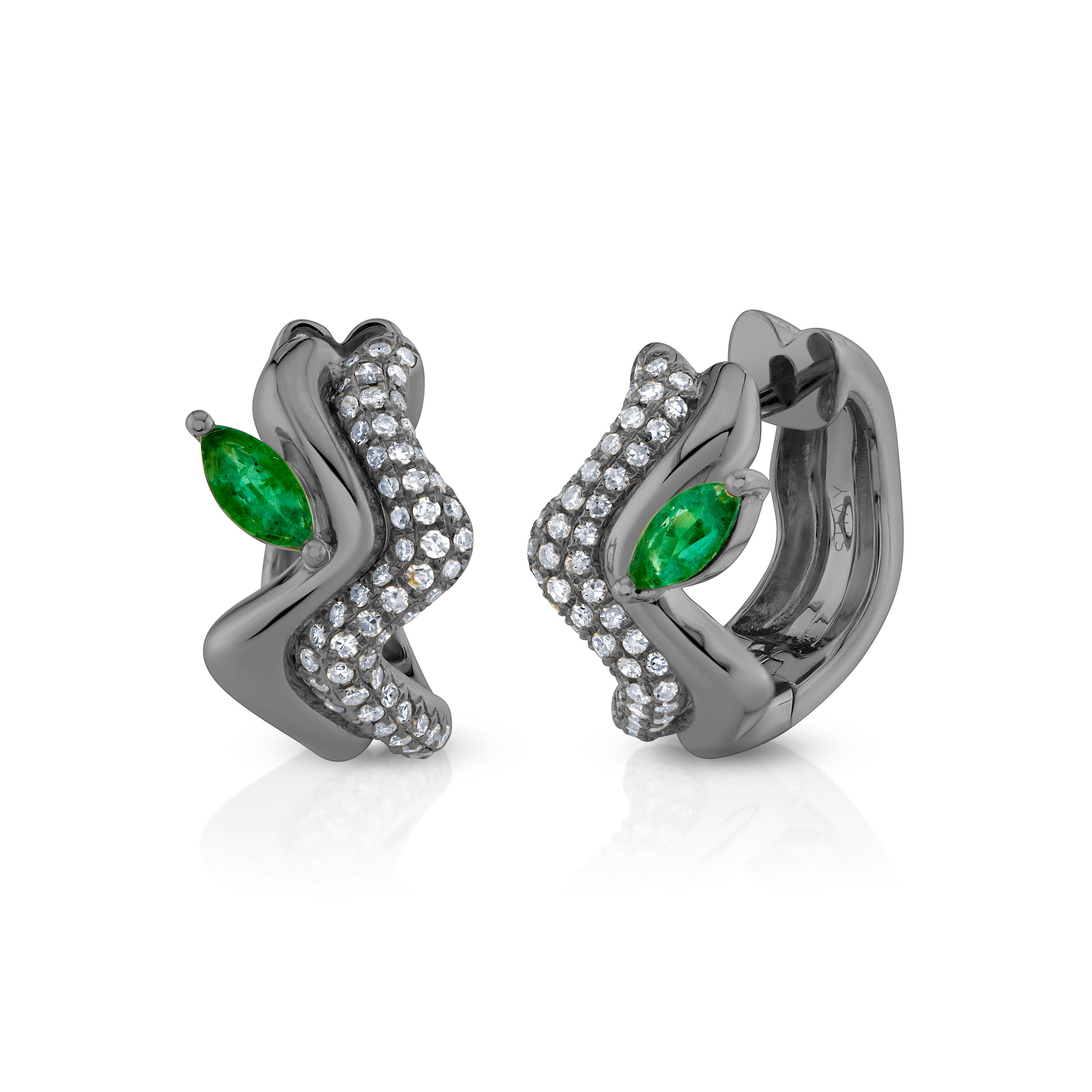 EMERALD MARQUISE WAVE HUGGIES