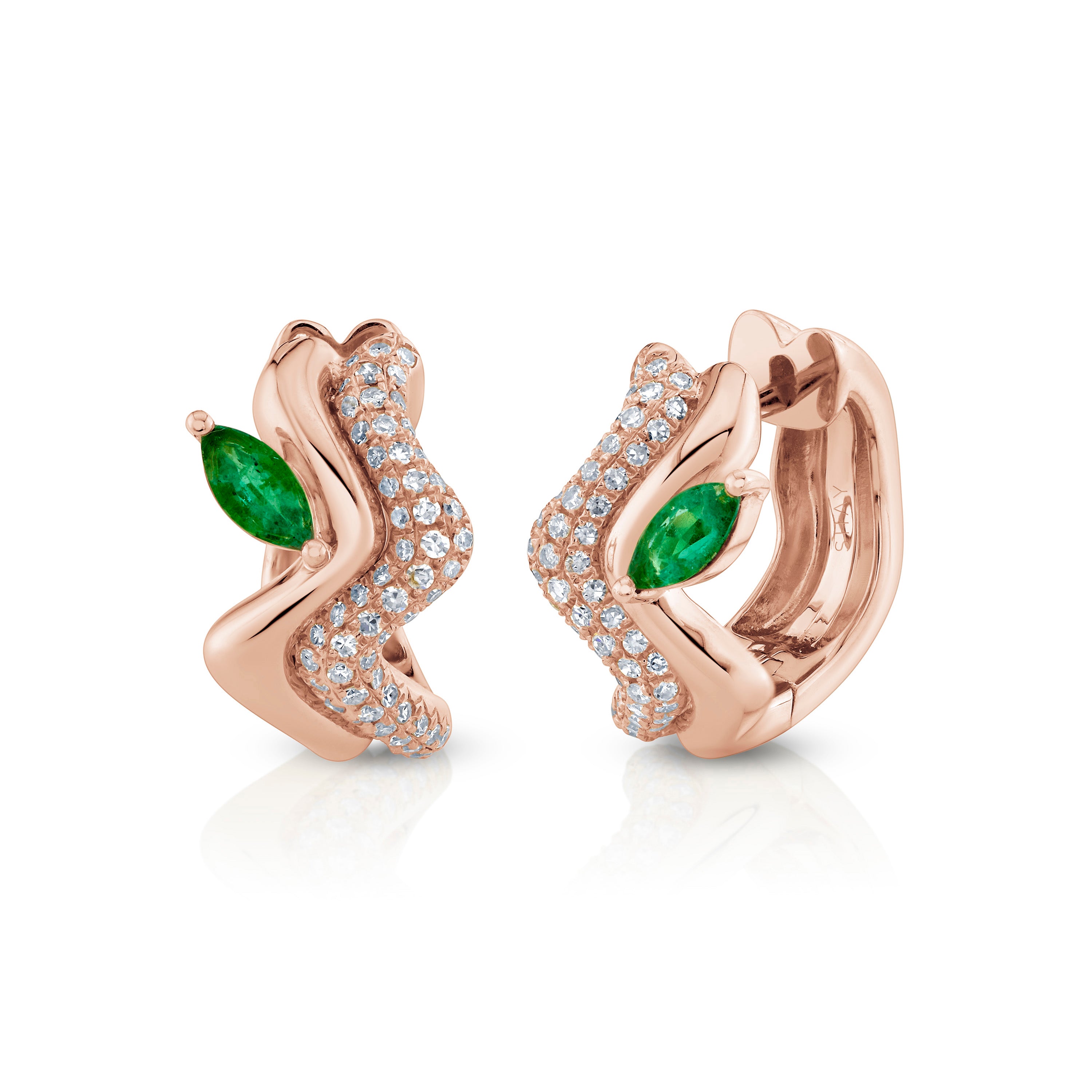 EMERALD MARQUISE WAVE HUGGIES
