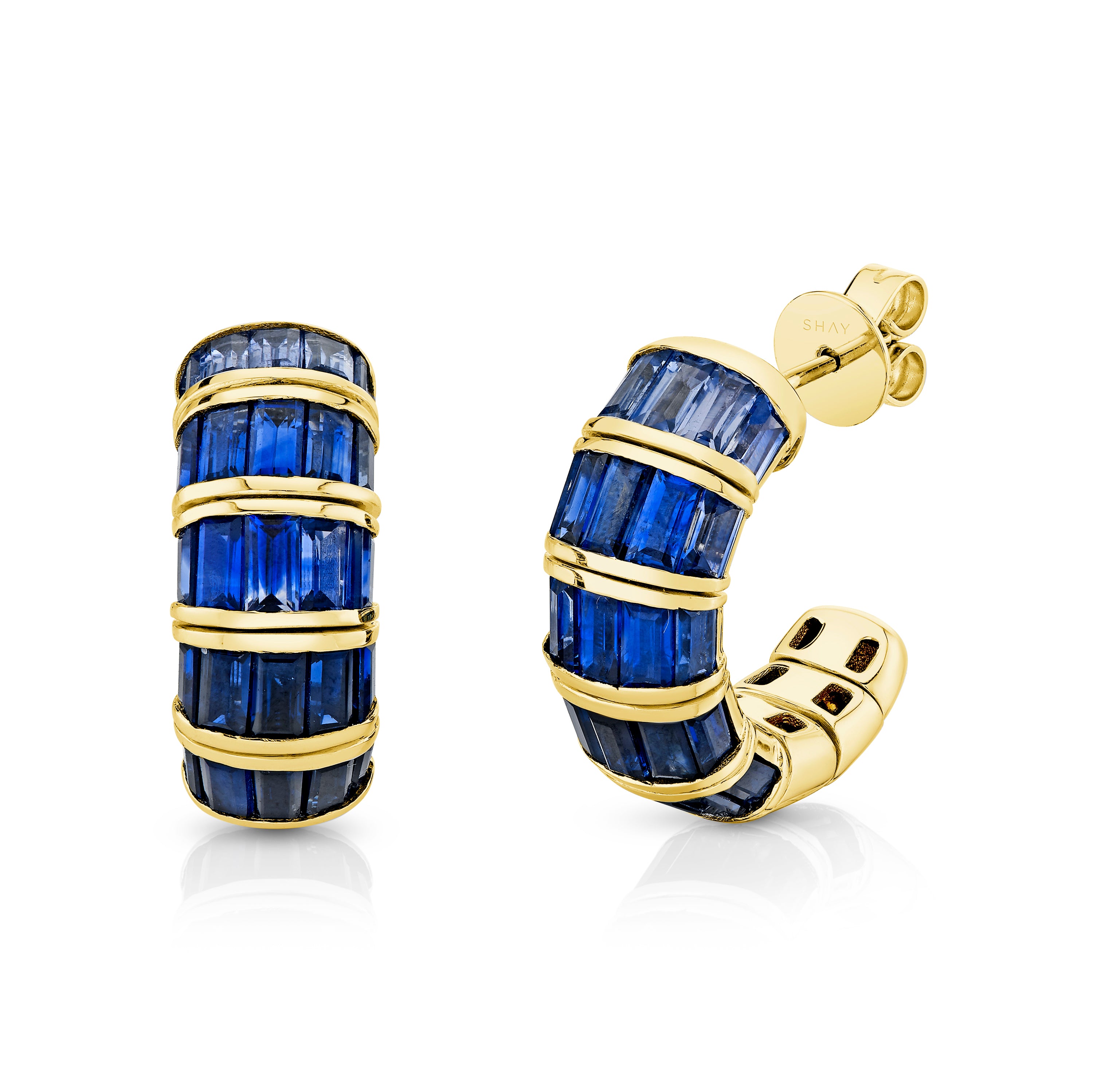BLUE SAPPHIRE OMBRE BAGUETTE HUGGIES