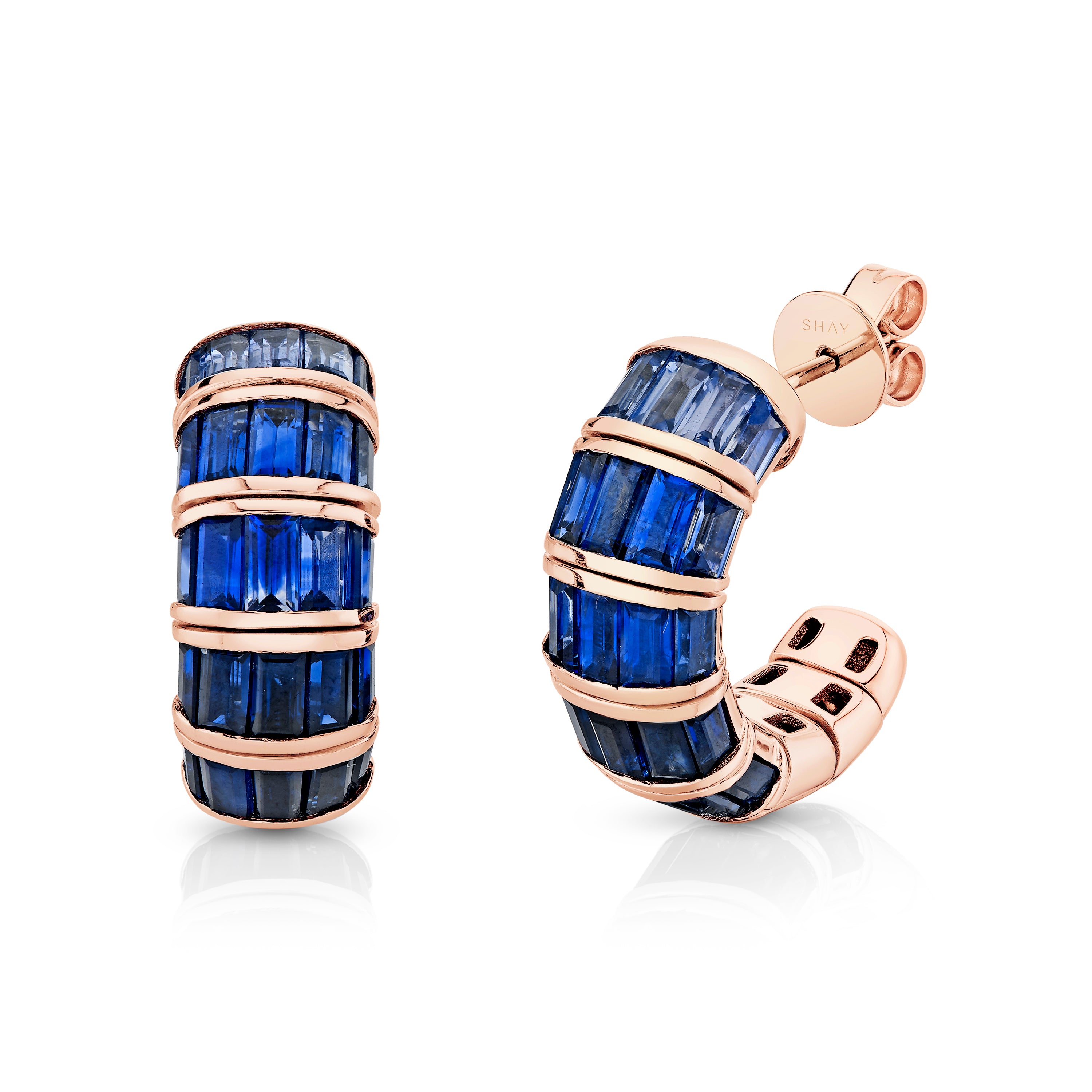 BLUE SAPPHIRE OMBRE BAGUETTE HUGGIES