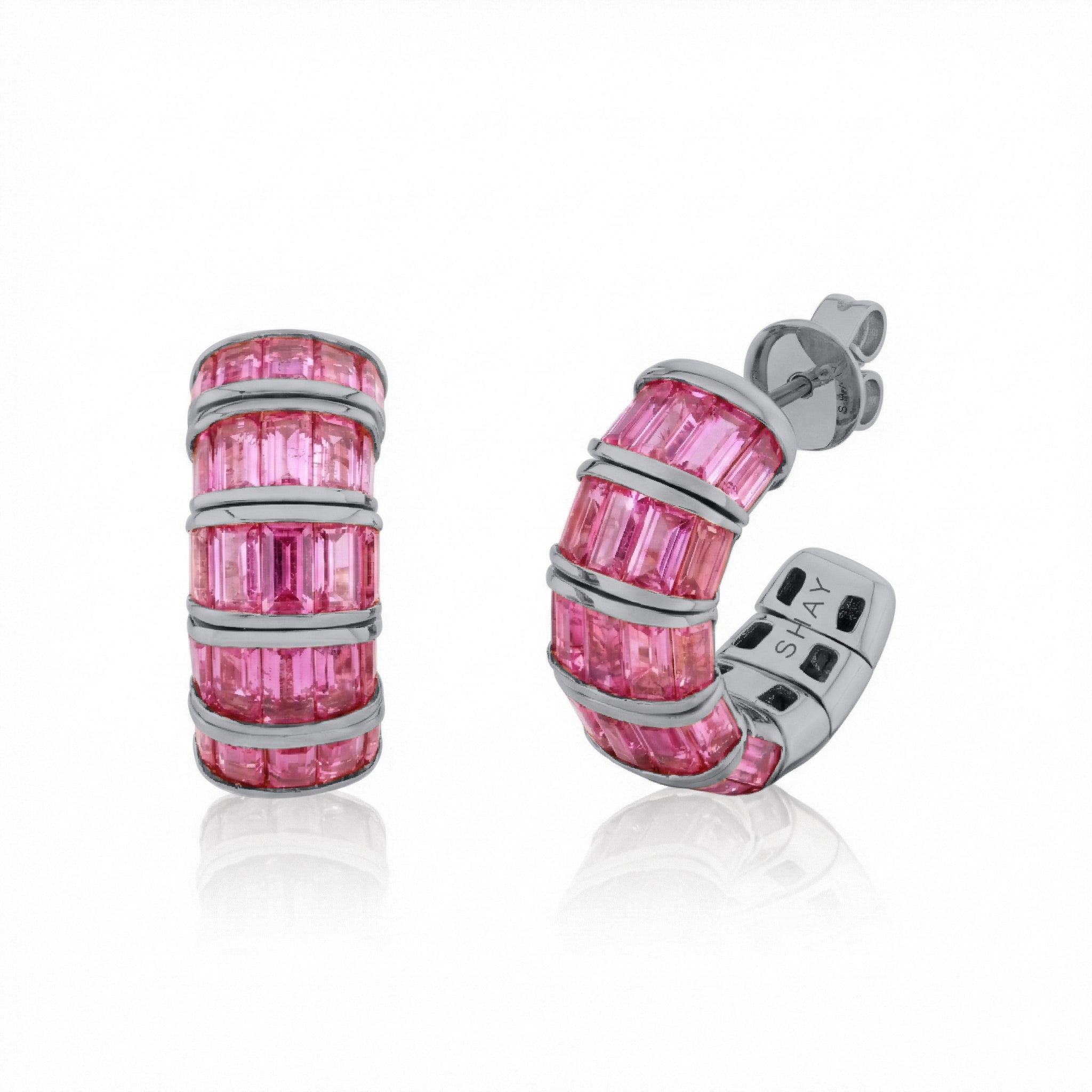 PINK SAPPHIRE BAGUETTE HUGGIES