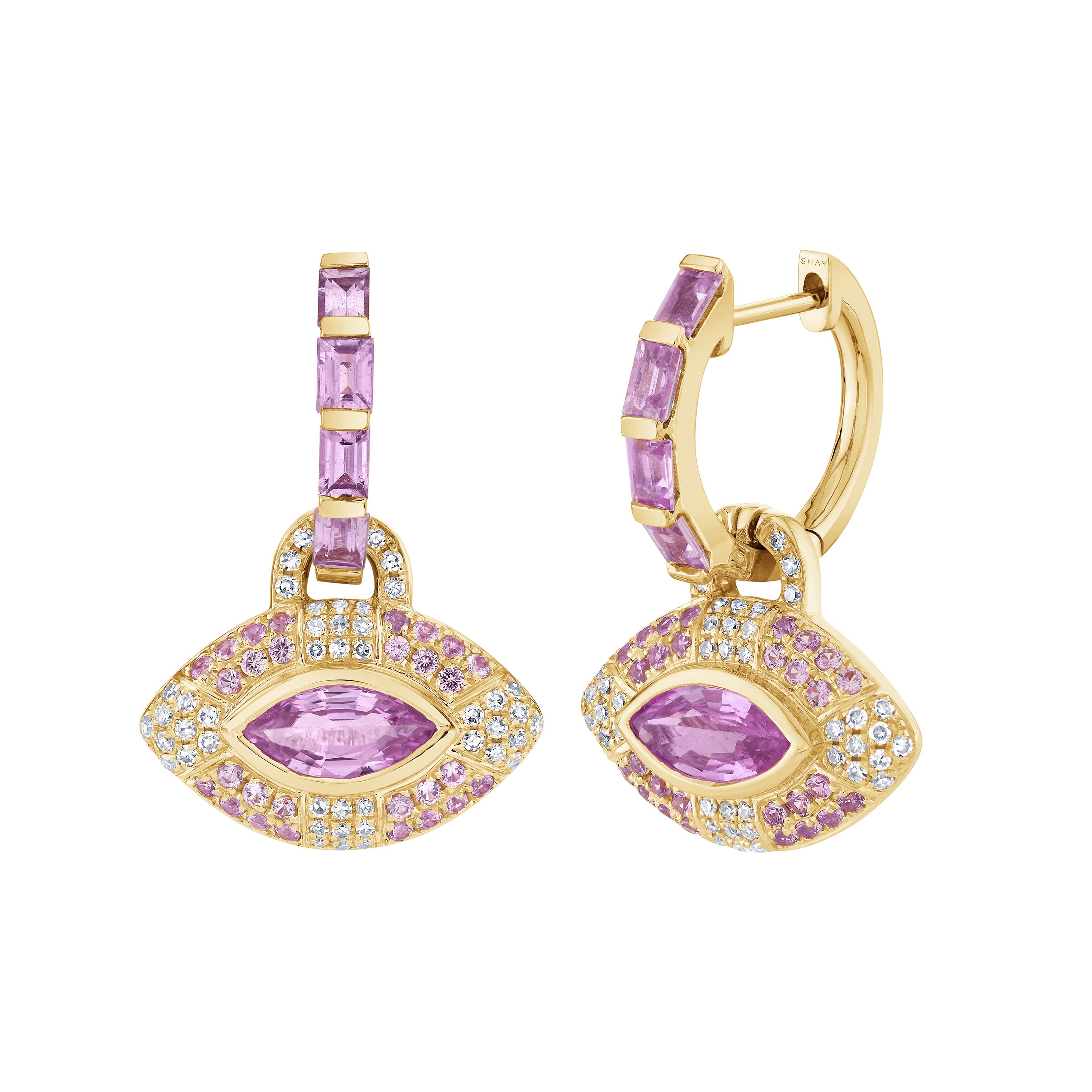PINK SAPPHIRE & DIAMOND GRANDE RIVIERA HUGGIES