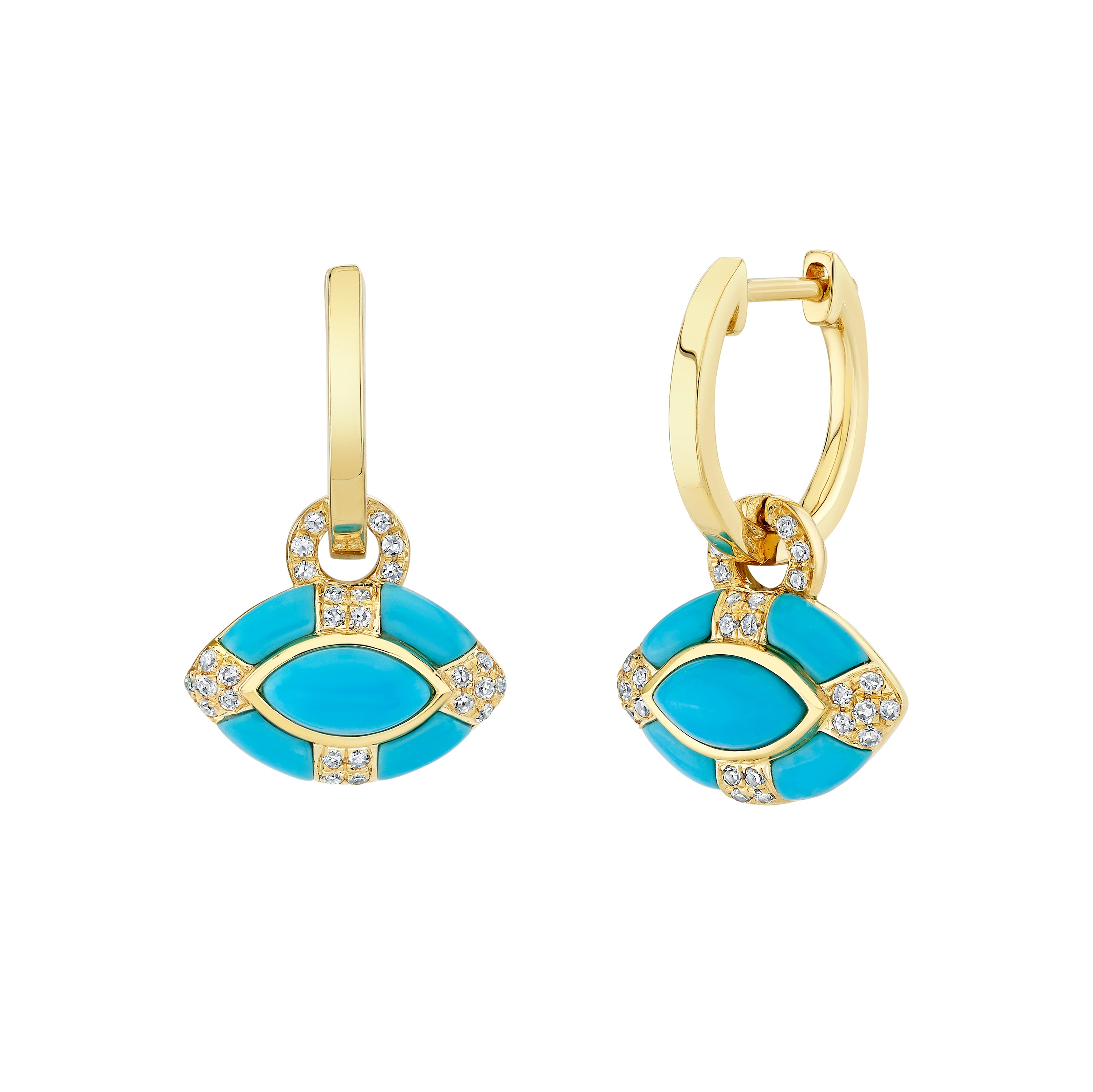 TURQUOISE & DIAMOND RIVIERA PETITE HUGGIES