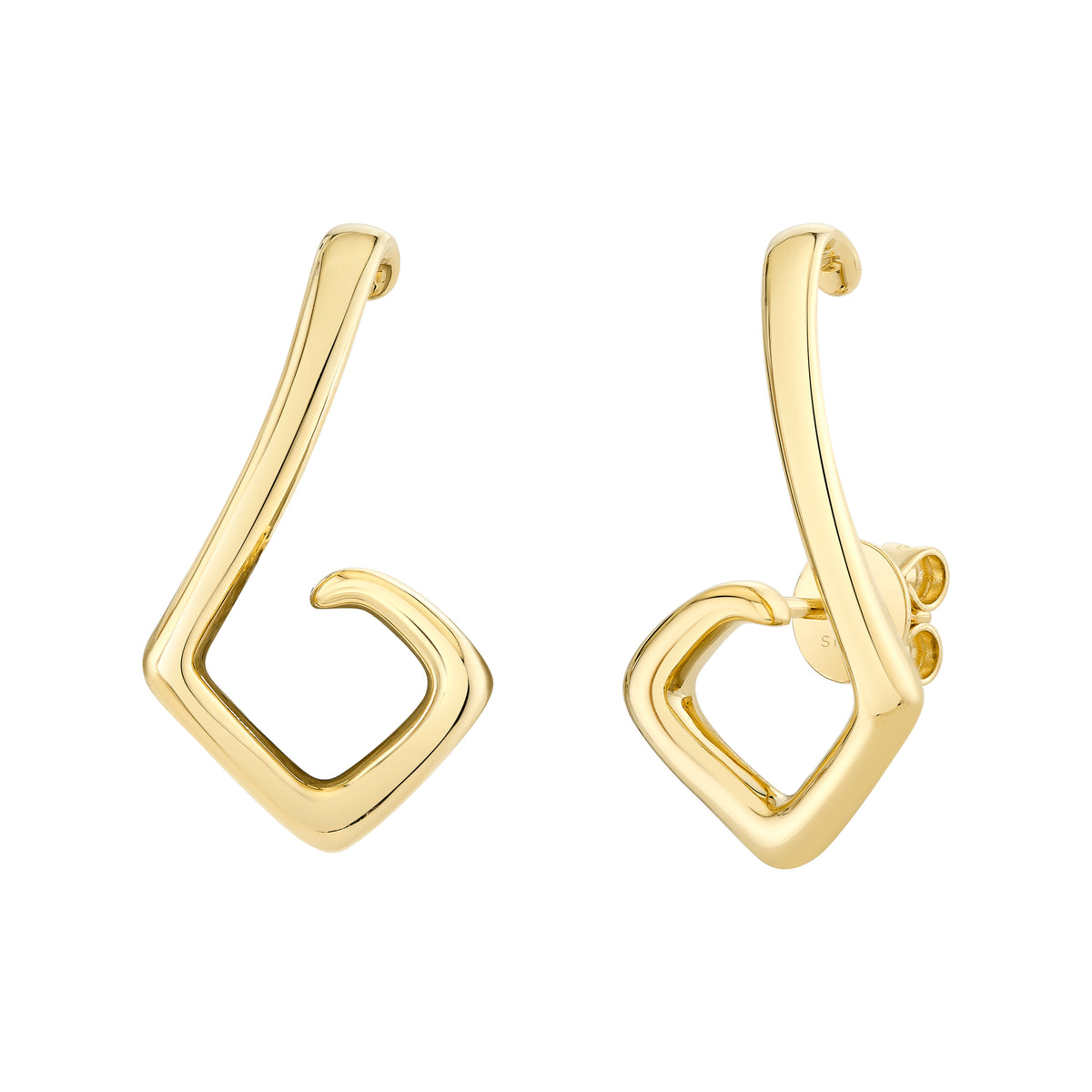 SOLID GOLD ZAR EAR CRAWLERS
