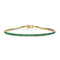 READY TO SHIP MEN'S EMERALD THREAD BRACELET