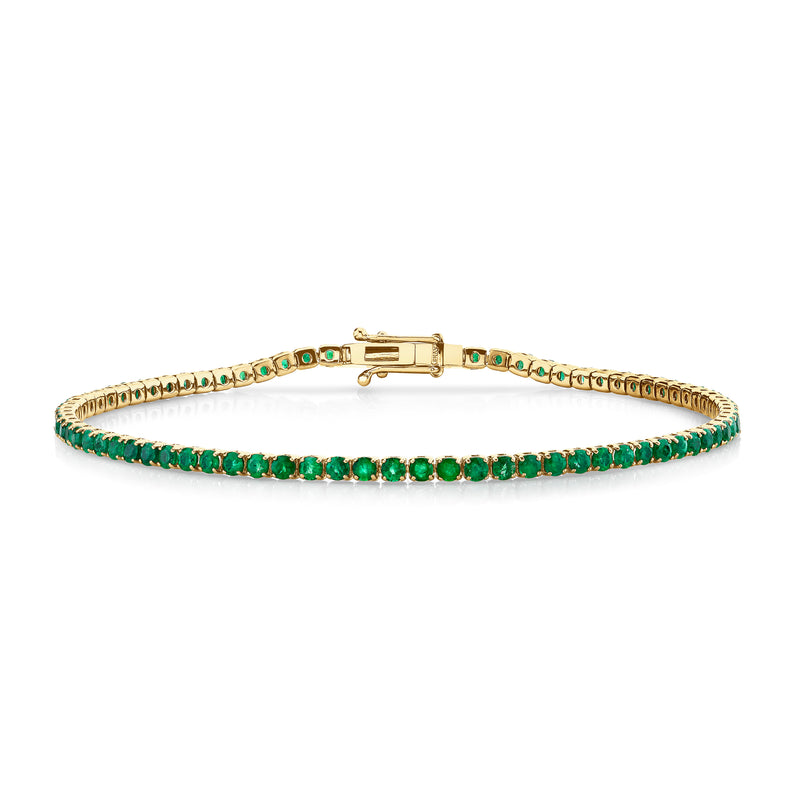 READY TO SHIP MEN'S EMERALD THREAD BRACELET